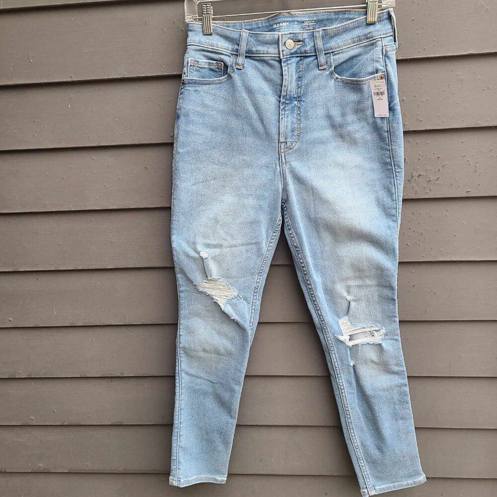 Old Navy Higher High Rise Rock Star Super Skinny Jeans size 19P  NWT! NEW!